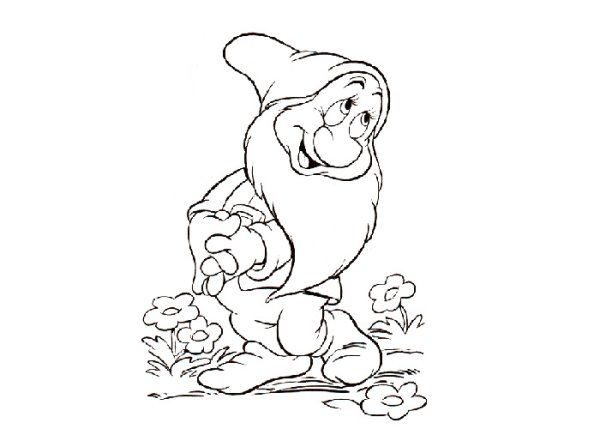 Злой Гном раскраска для детей