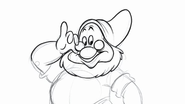 Рисунок гнома карандашом