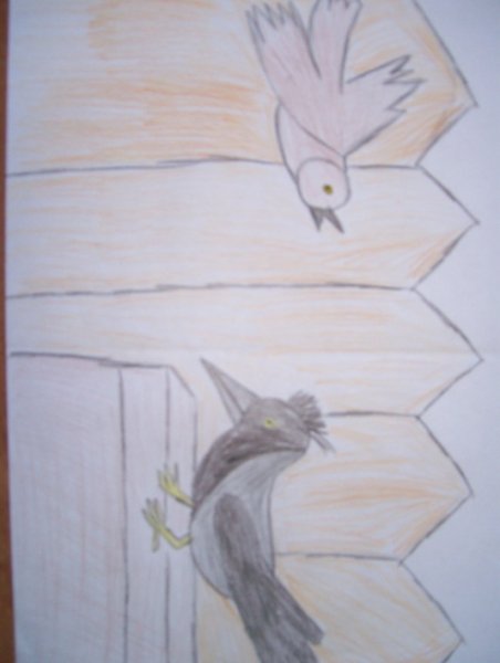 Иллюстрация растрепанный Воробей 3 класс