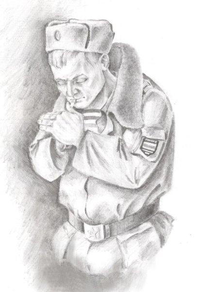 Рисунок солдату