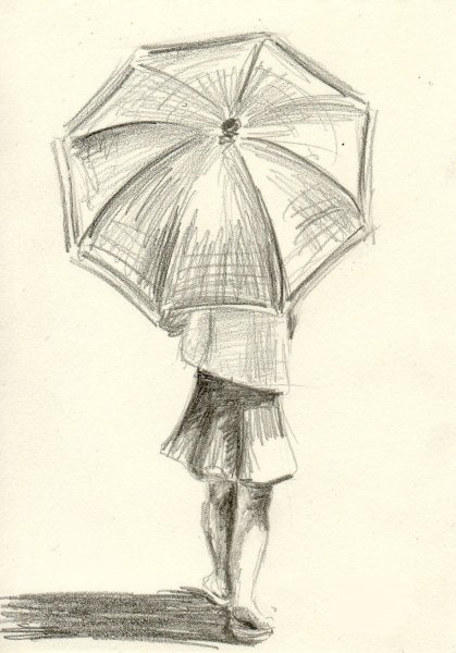 Рисунок девушки карандашом