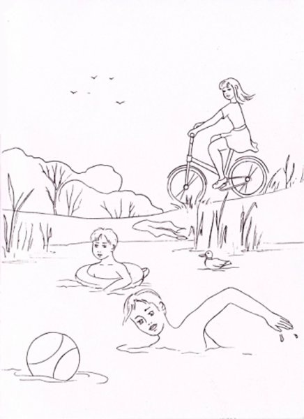 Рисунок на тему лето карандашом