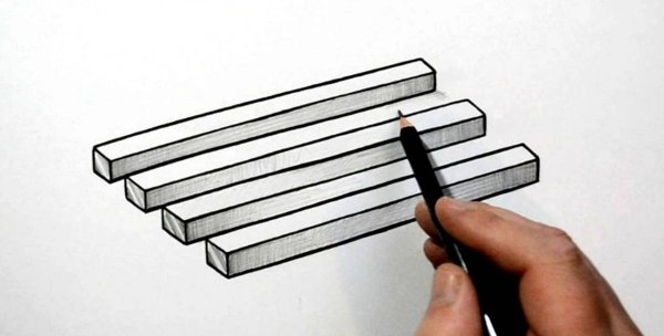 Иллюзии карандашом