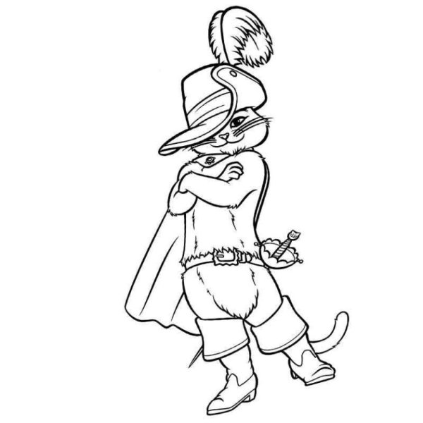 Рисунок к сказке кот в сапогах