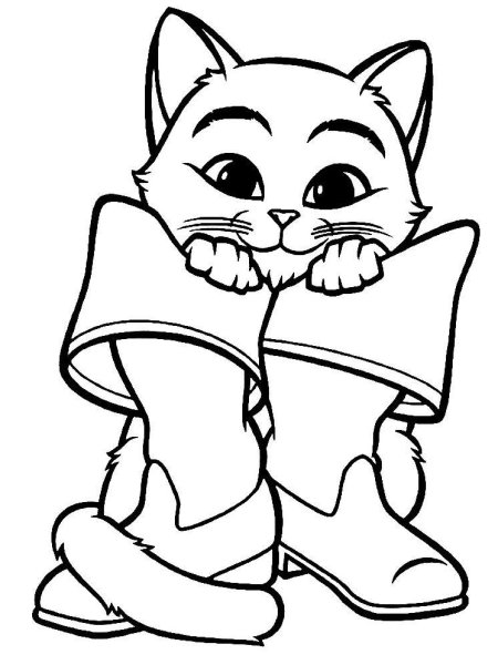 Кот и лодыри рисовать легко