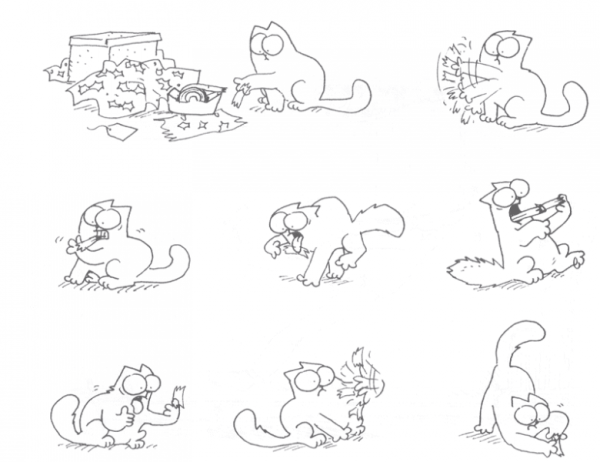 Котом Саймона для рисования