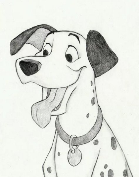 Герои мультфильмов карандашом