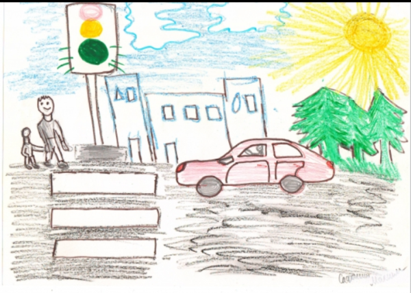 Я пешеход рисунки для детей 1 класса