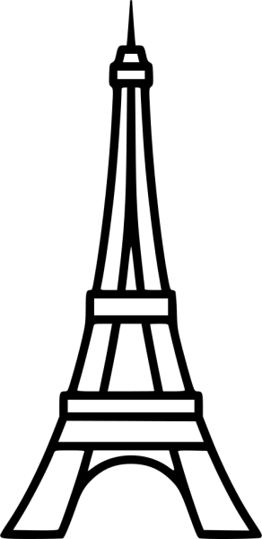 Рисование Эйфелевой башни