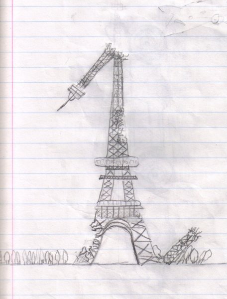 Скетч Франция Эйфель