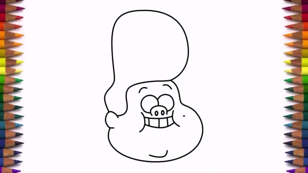 Гидеон Гравити Фолз рисунок карандашом