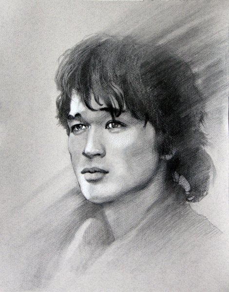 Виктор Цой рисунок