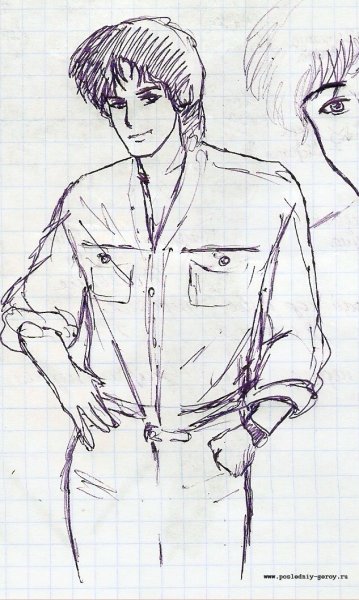 Виктор Цой рисунок