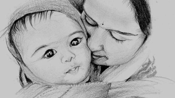 Картинки ко Дню матери карандашом