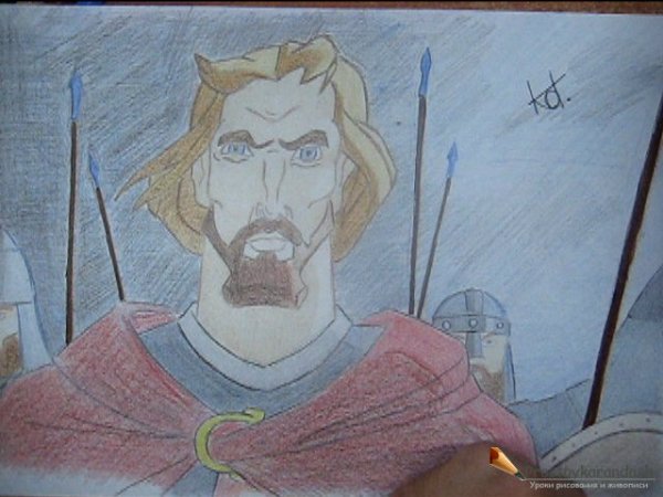 Рисование богатыря 4 класс