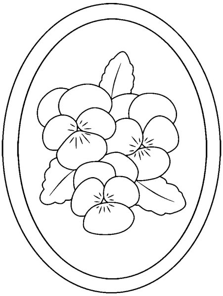 Цветы эскиз для вышивки