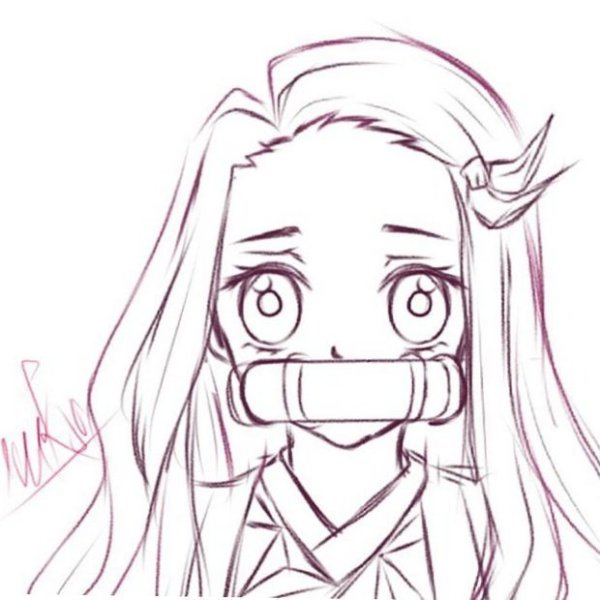 Клинок рассекающий демонов для срисовки