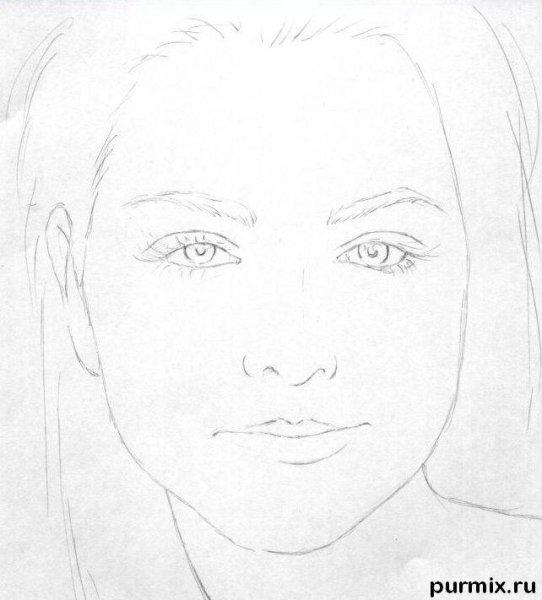 Автопортрет карандашом для новичка легкий