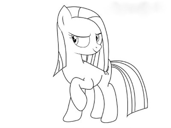 Раскраска пони Пинкамина