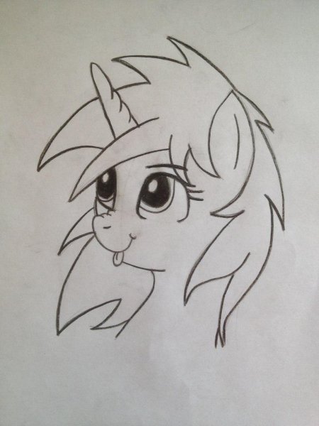 Рисунки пони для срисовки карандашом