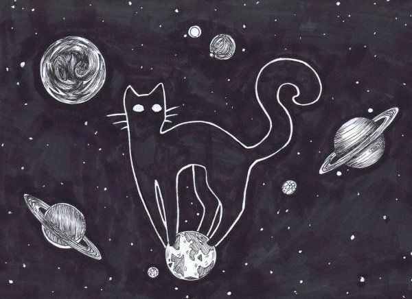 Космос картинки для срисовки