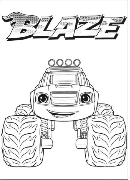 Раскраска Вспыш и чудо машинки