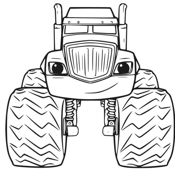 Монстр трак Крушила раскраска