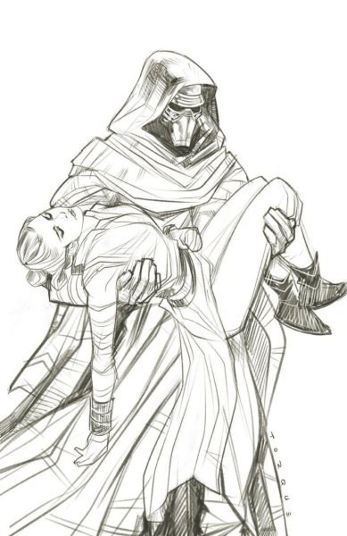 Звёздные войны рисунки Кайло РЕН