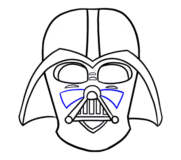 Раскраски Дарт Вейдер маски