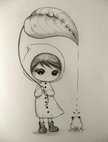 Милые рисунки карандашом