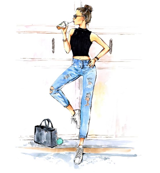 Девушки для срисовки в полный рост