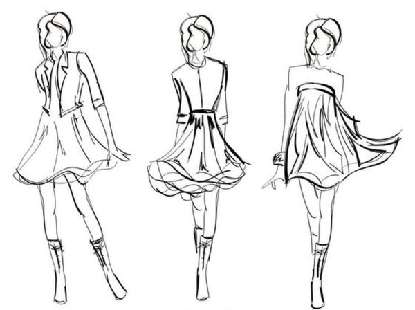 Одежда для срисовки карандашом