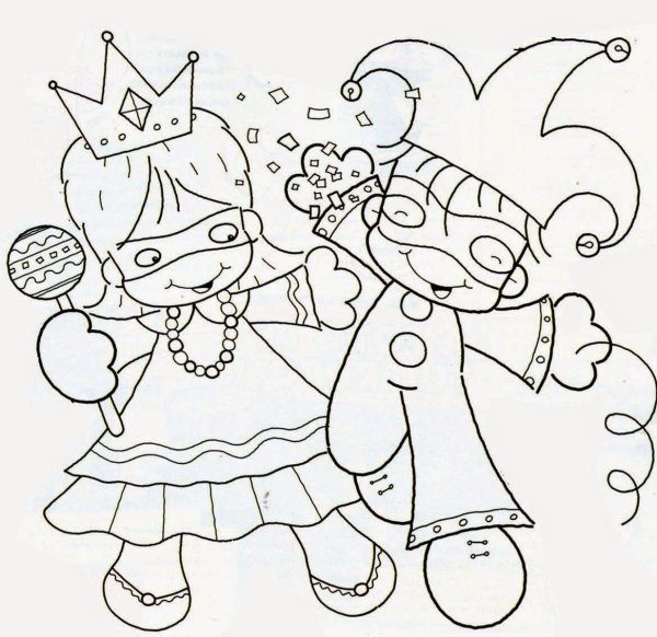 Раскраска школьный карнавал