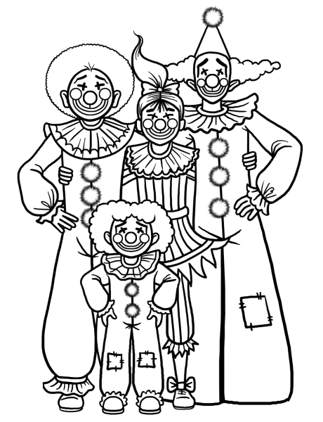 Карнавал раскраска для детей