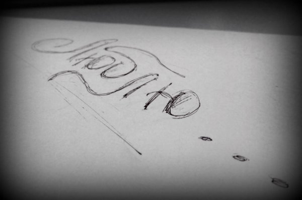 Надписи ручкой на бумаге