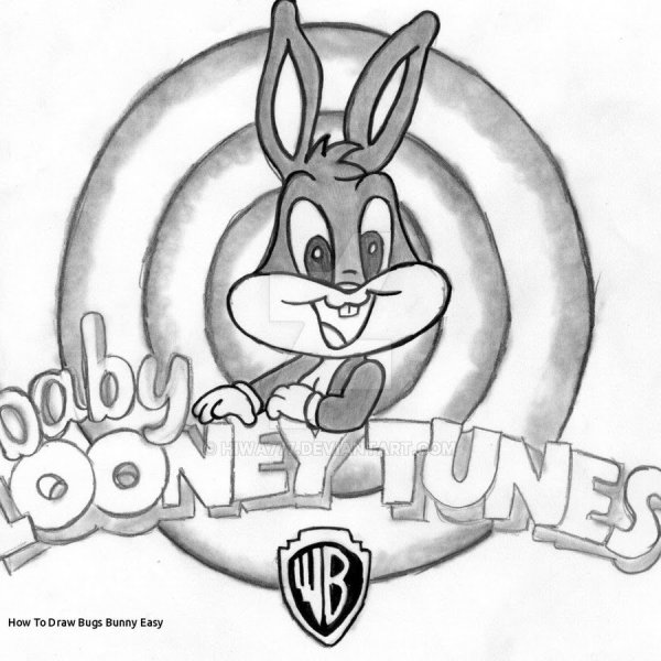 Багз Банни рисунок карандашом