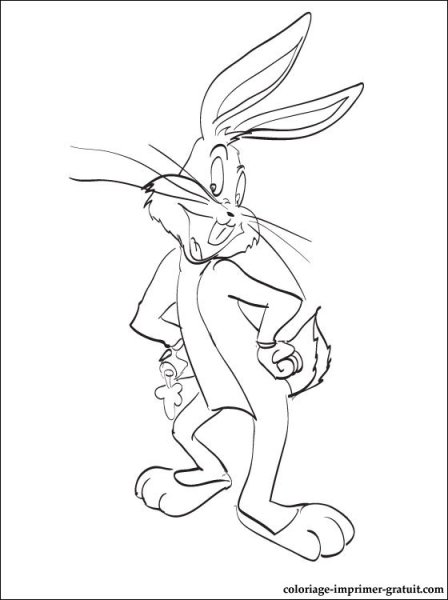 Багз Банни рисунок пошагово