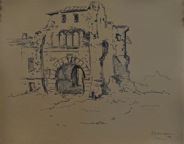 Генуэзская крепость раскраска