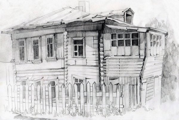 Зарисовки старых домов