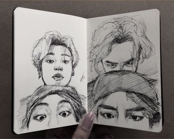 Скетчбук АРМИ БТС