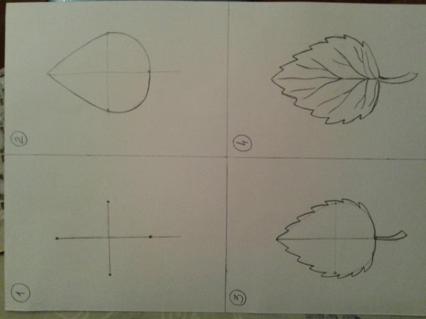 Рисование с натуры осенние листья