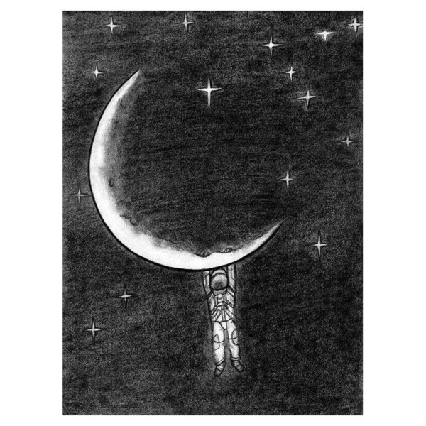 Полумесяц раскраска