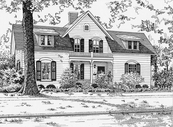 Дом карандашом