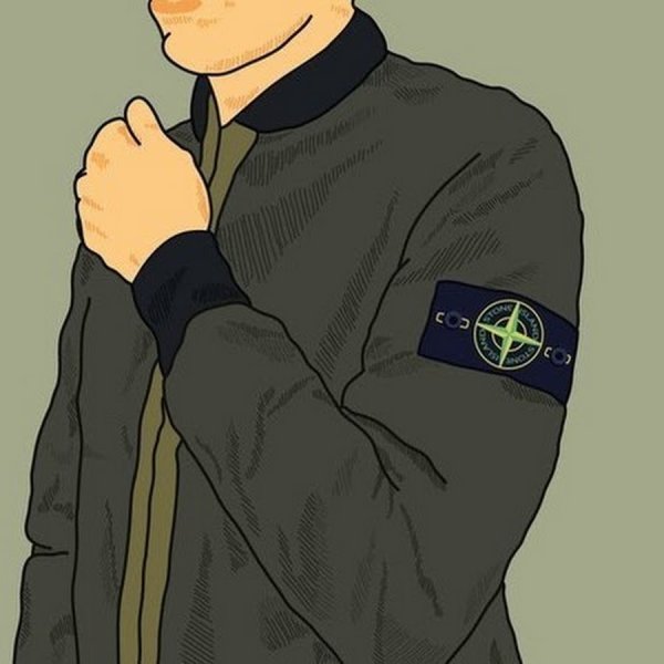 Stone Island на прозрачном фоне