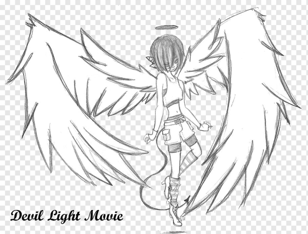 Картинки для срисовки ангел