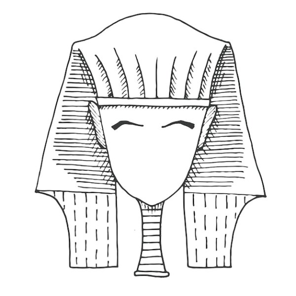 Трафареты египетских головных уборов