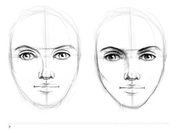 Лицо человека карандашом