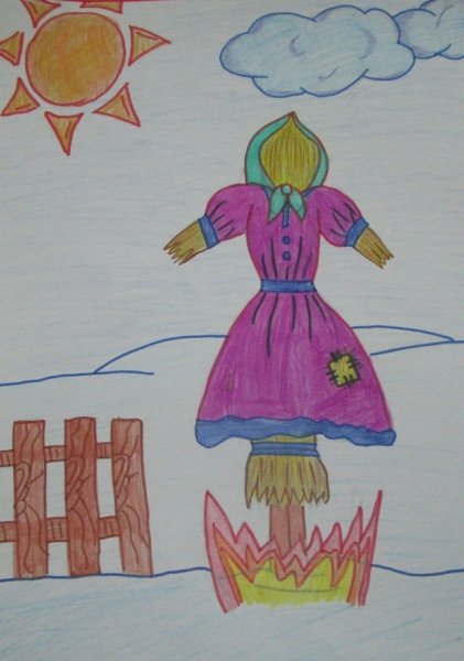 Масленица рисунок