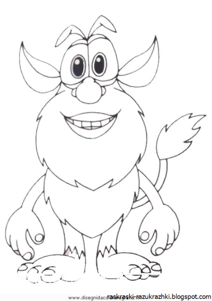 Раскраски мультфильмы Буба