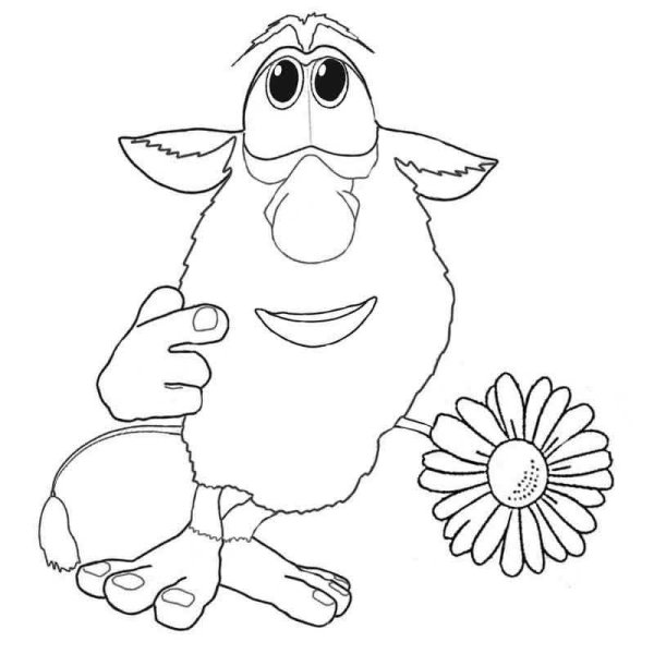 Буба раскраска для детей